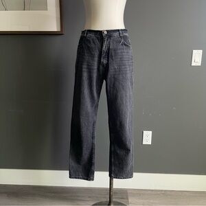 Rachel Comey Black Washed Straight Leg Jeans